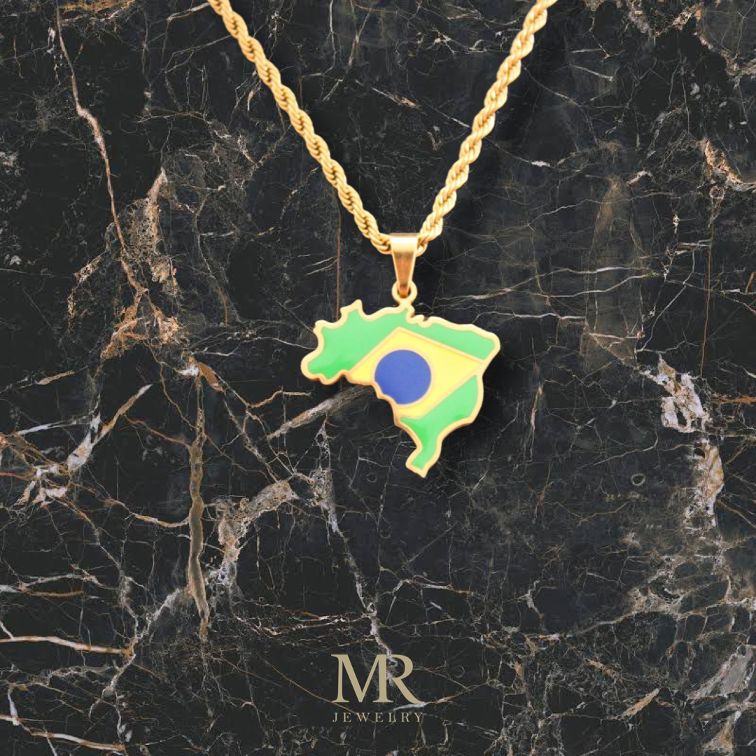 Pendant Brazilië gold