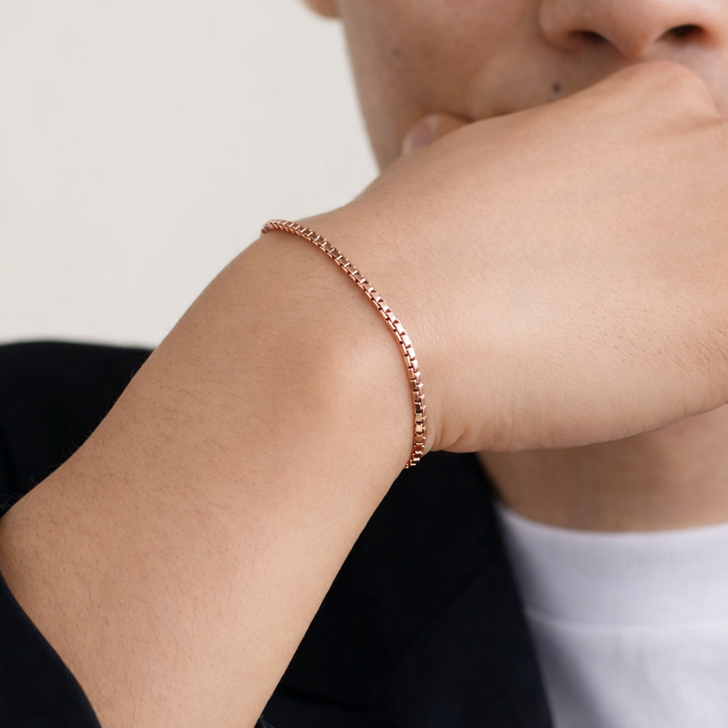 Rose gold link bracelet – limited edition with a luxurious look