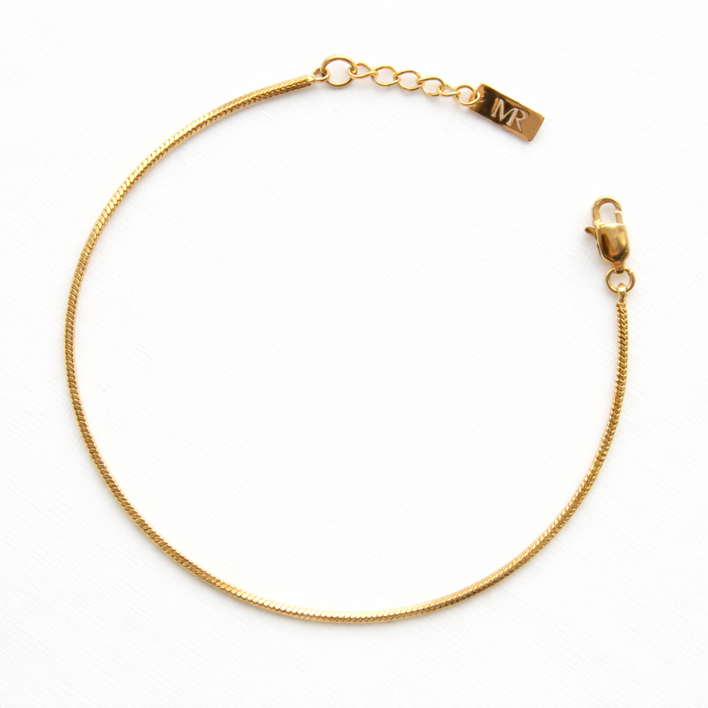 Vierkante schakel armband Goud  – limited edition met luxe uitstraling