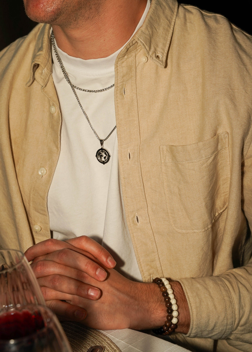 Brown Beaded Bracelet with Tiger Eye Beads – cool and stylish