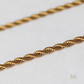 Rope chain gold 2mm