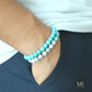 MR beads - Turquoise with marble bracelet