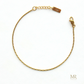 Wire chain bracelet gold
