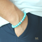 MR beads - Turquoise with marble bracelet