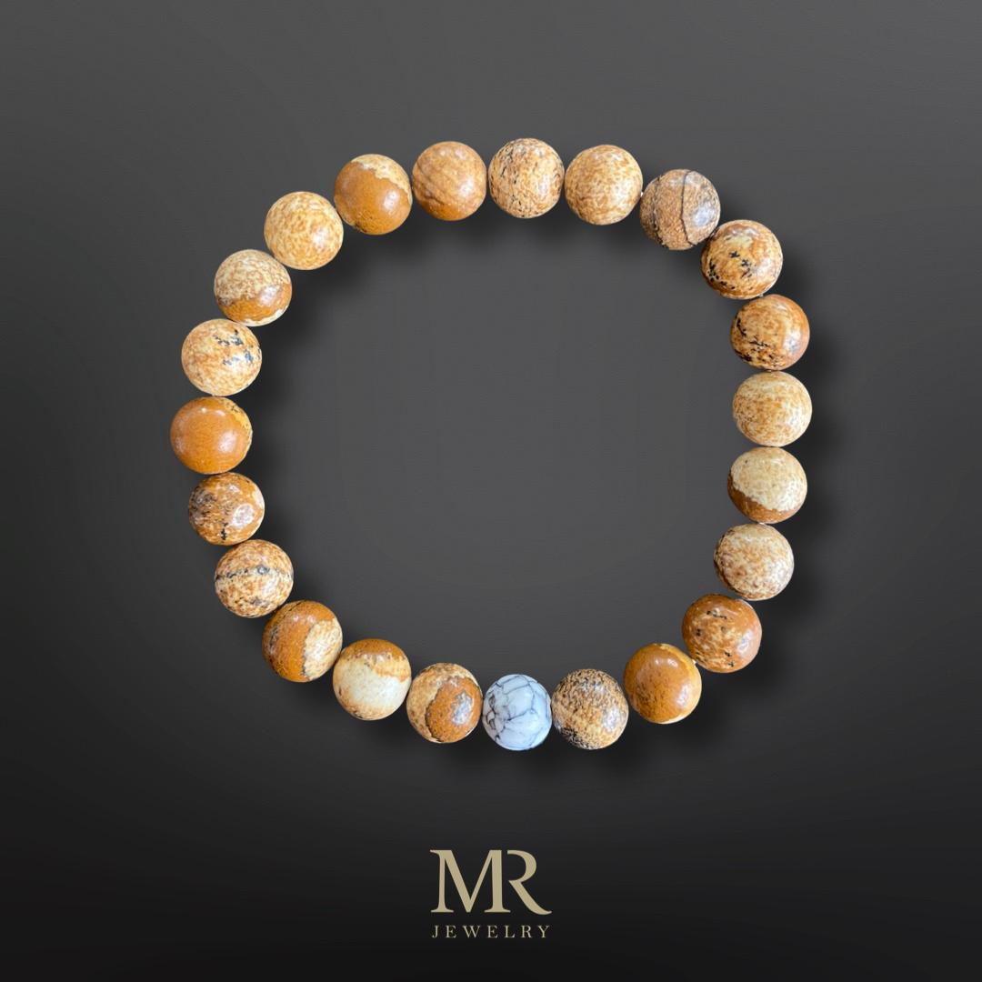 MR beads - Tigereye marble bracelet
