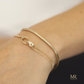 Square chain bracelet gold
