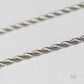 Rope chain silver 2mm