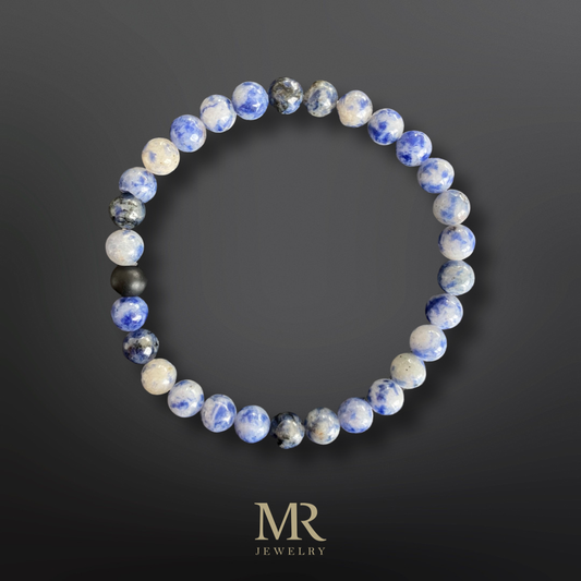 MR beads - Delfts blue bracelet