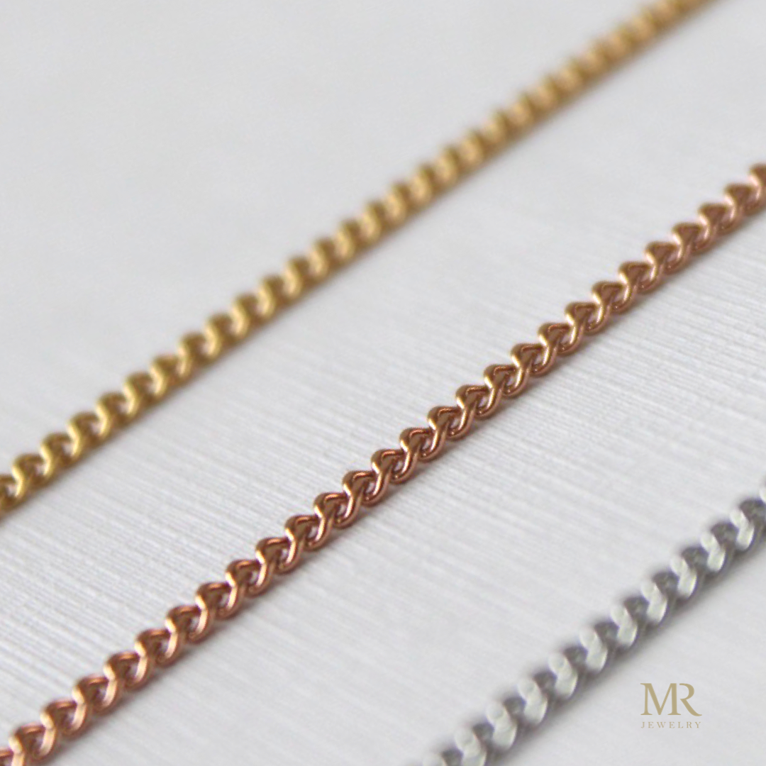 Minimal chain bracelet gold