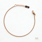 Minimal chain bracelet rose